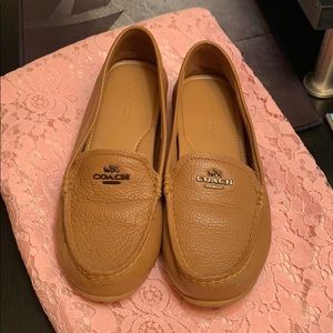 Coach Mary LockUp Leather Loafer (brown)